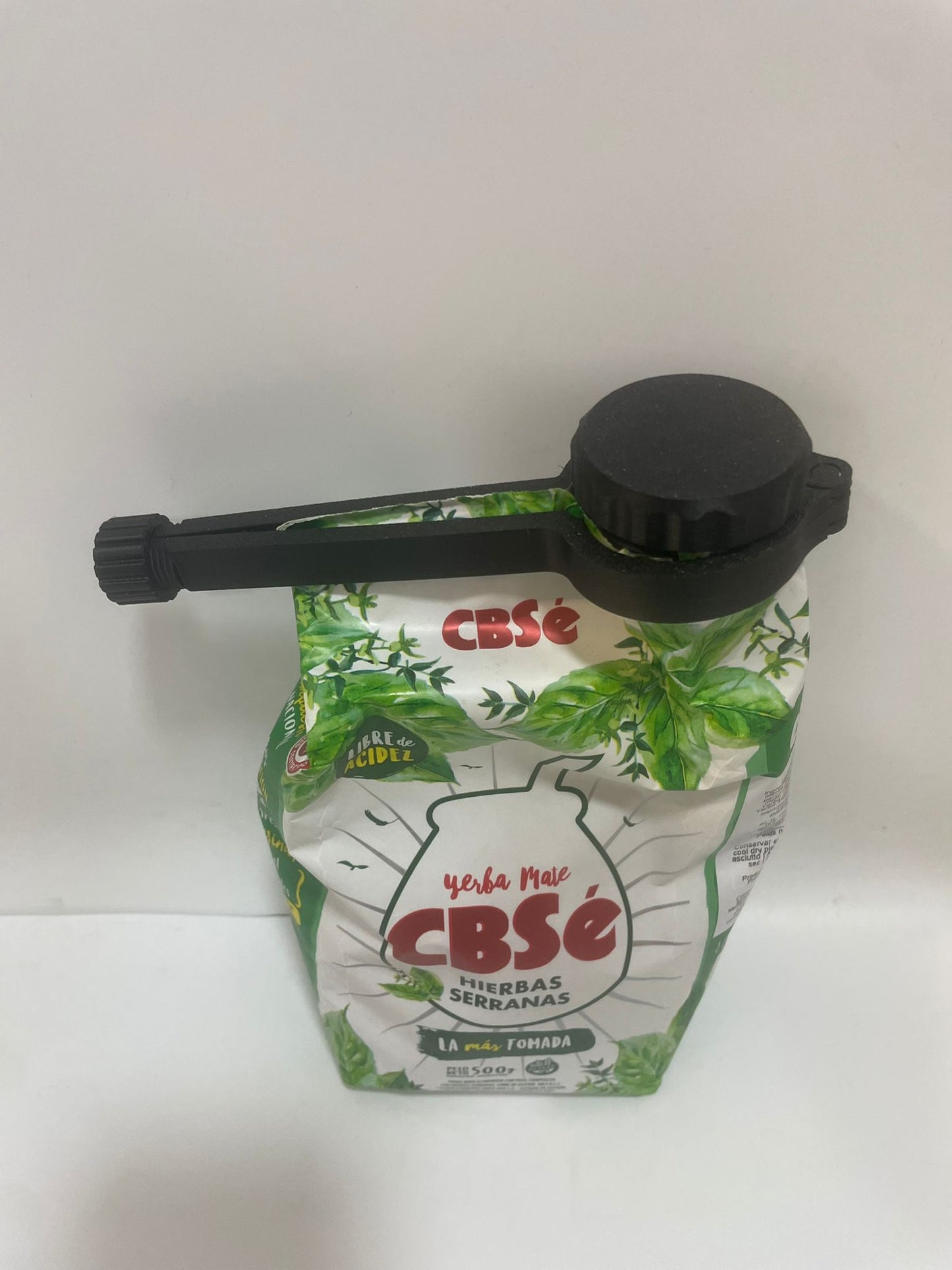 Clip cierra bolsa con tapa a rosca – Especial para paquete de yerba mate