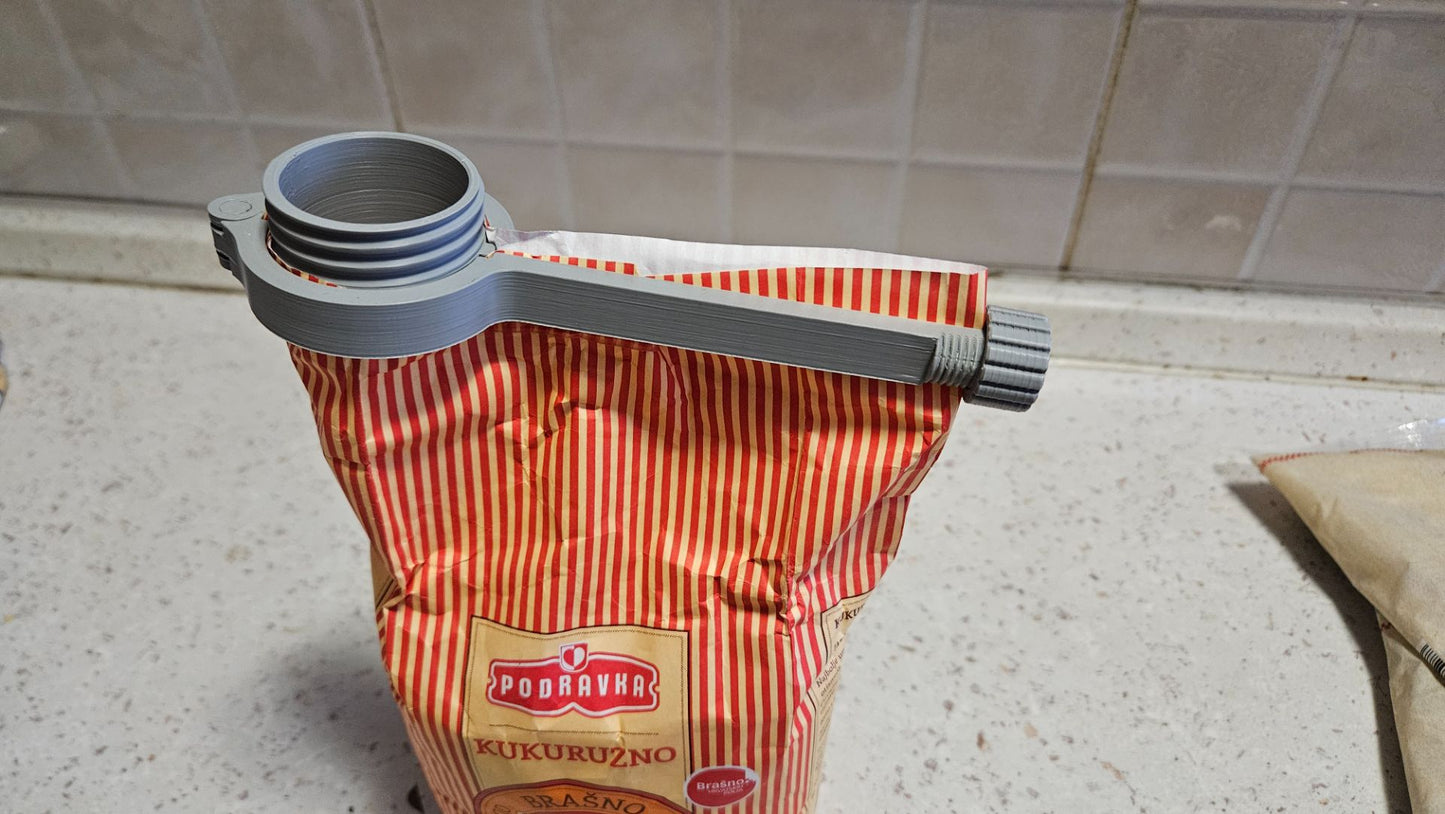 Clip cierra bolsa con tapa a rosca – Especial para paquete de yerba mate