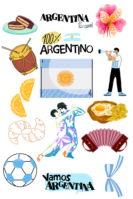 Stickers Argentos – Edición Especial TOTESTI - 100% Argentino