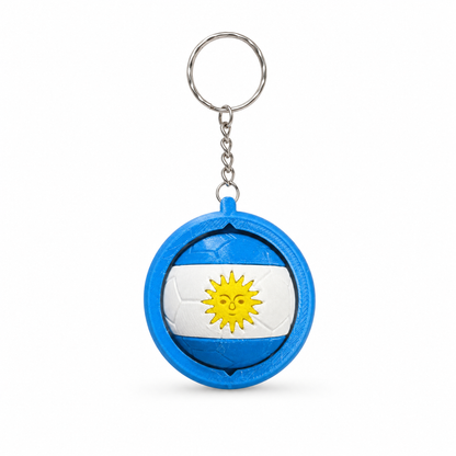 Llavero Giratorio Argentina Multicolor