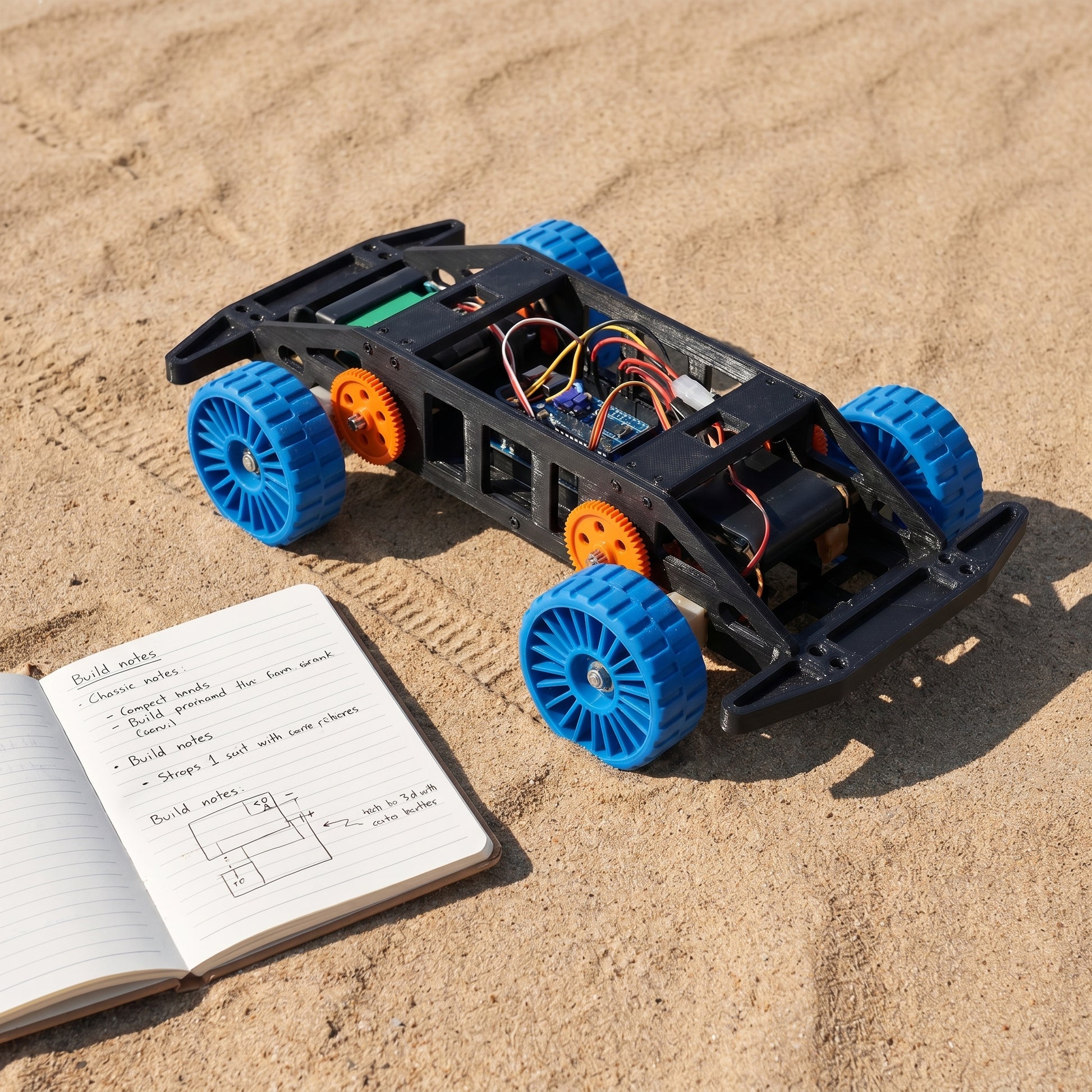 Kit Educativo RC Plataforma 4x4 OpenFrame en uso