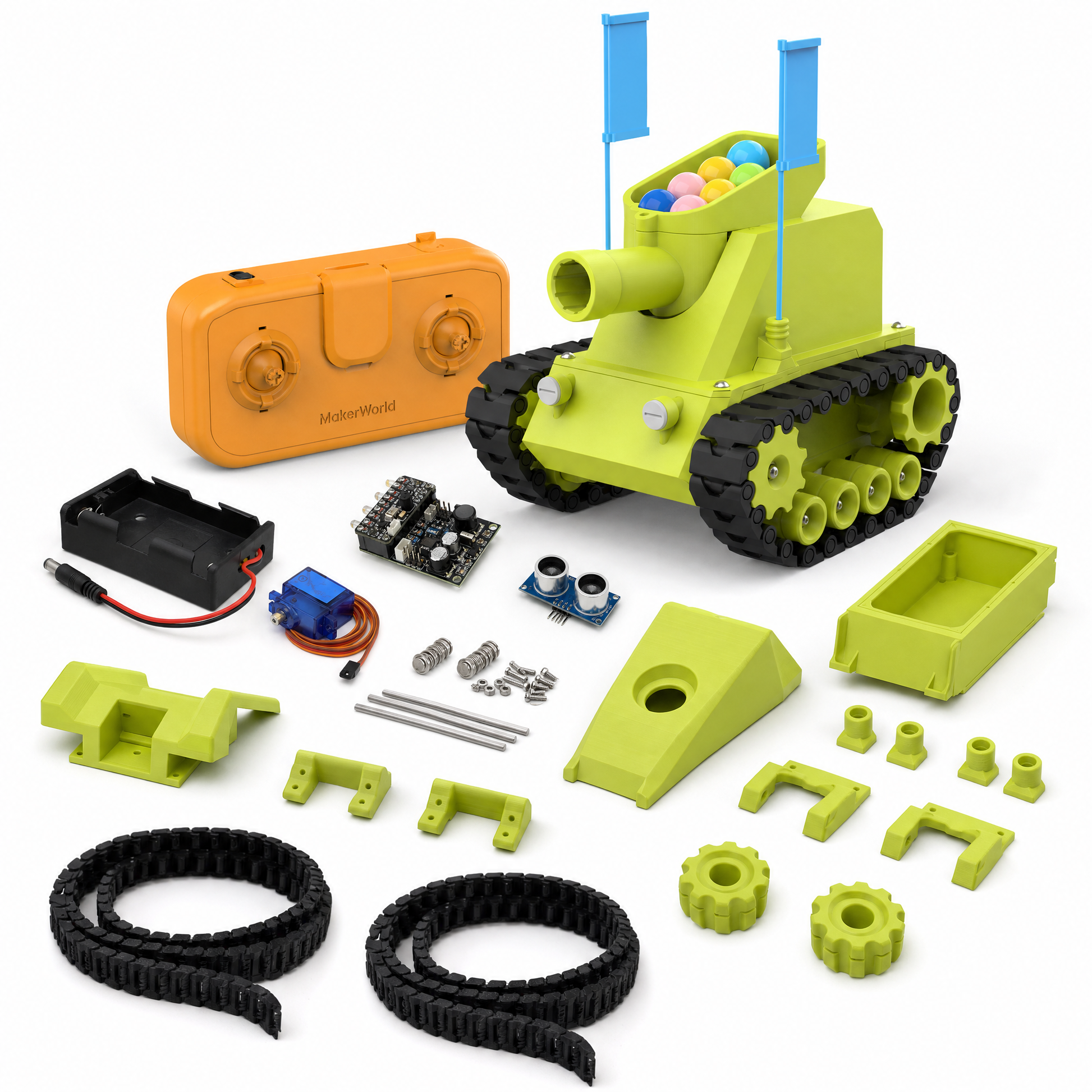 Kit Educativo RC Mini Tanque de Orugas