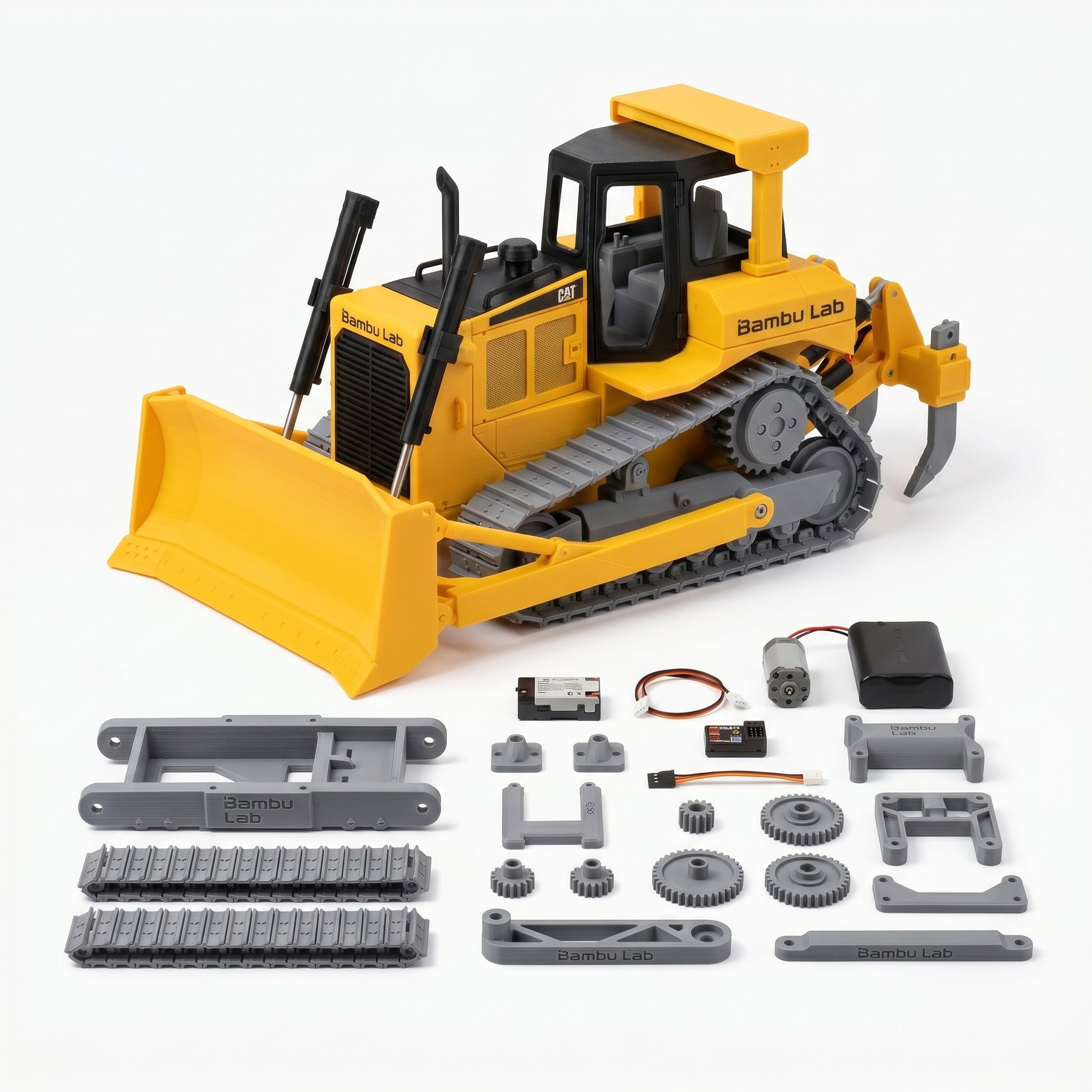 Kit Educativo RC Bulldozer de Orugas