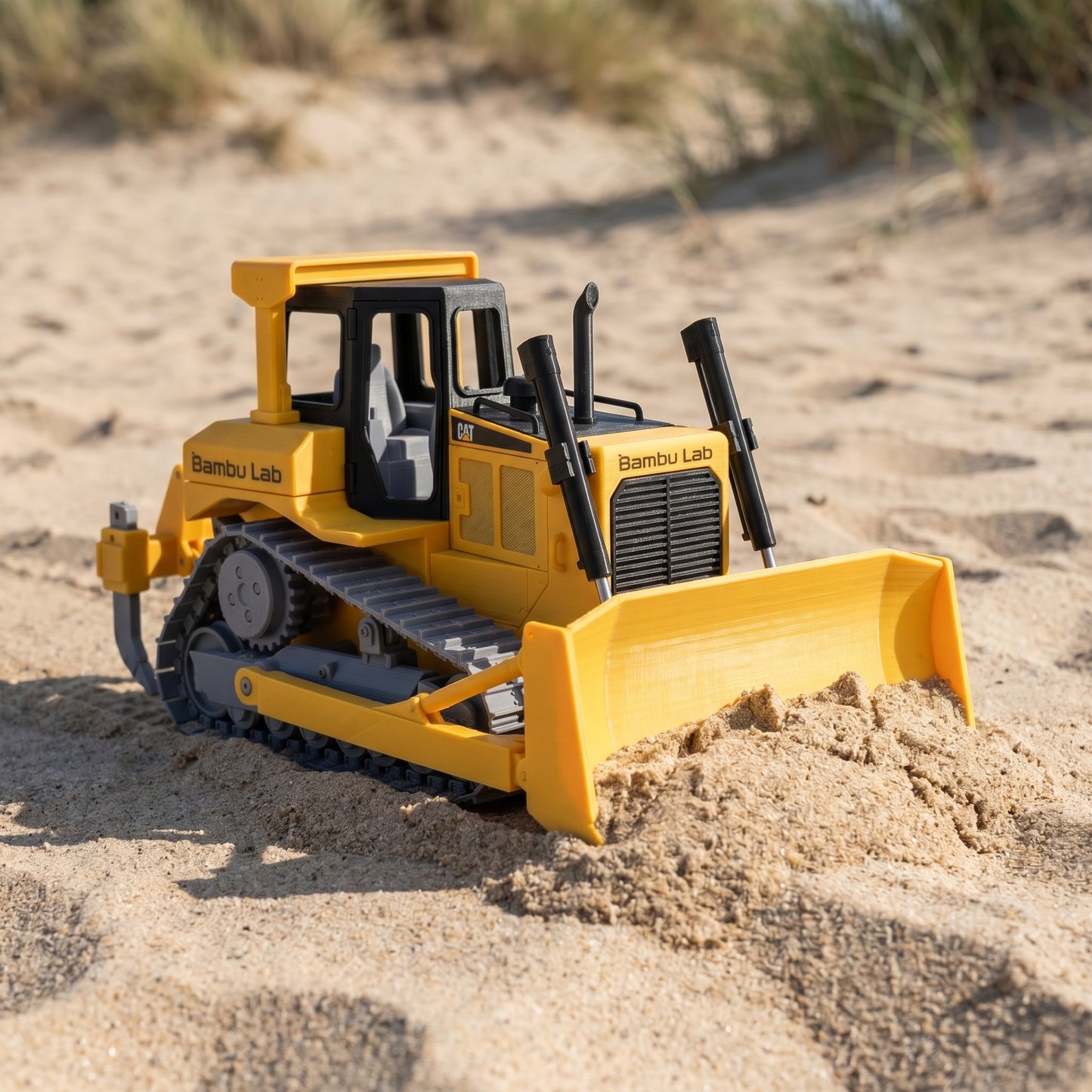 Kit Educativo RC Bulldozer de Orugas en uso