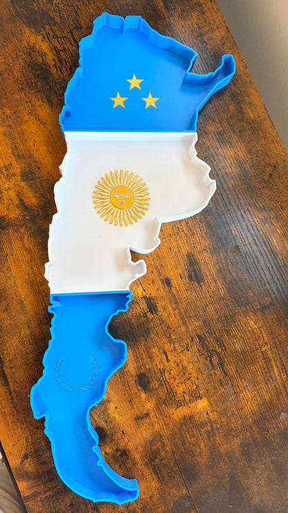 Bandeja Argentina sol y tres estrellas Totesti