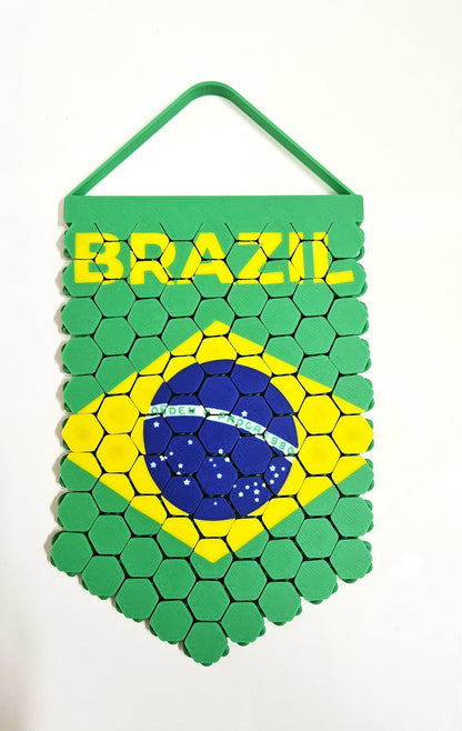 Banderin Brasil 3D Totesti