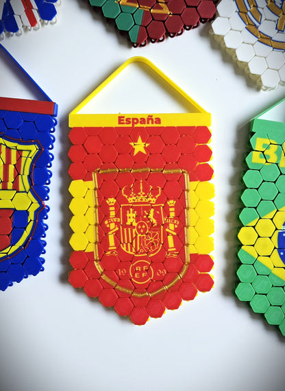 Banderin Espana 3D Totesti