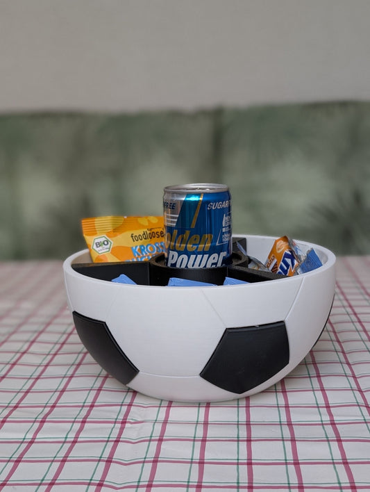 Bowl pelota Totesti real con divisor y porta lata en mesa