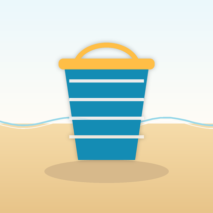 Cubo Plegable de Playa