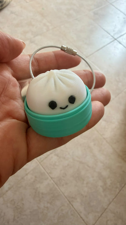 Llavero fidget dumpling clicker color aqua