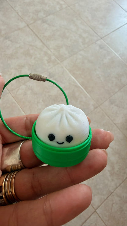 Llavero fidget dumpling clicker color verde