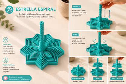 Estrella espiral deslizante del Kit Sensorial Totesti
