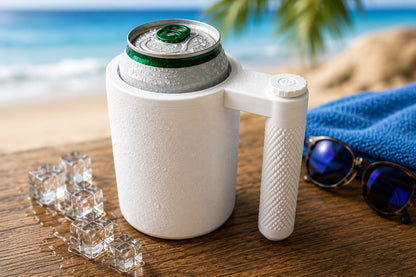 Freeze Holder Totesti porta latas termico en la playa