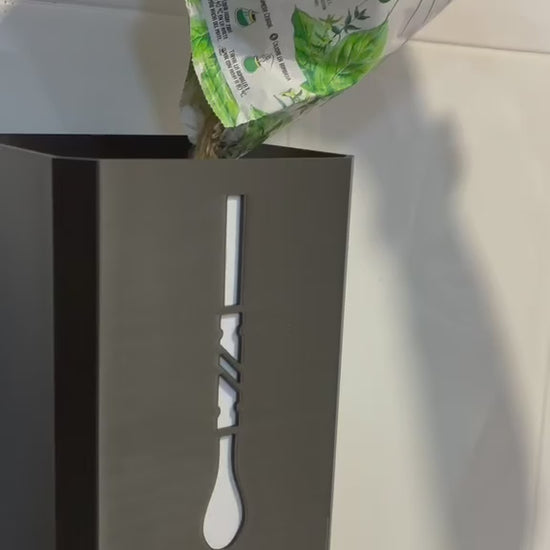 Video del dispenser de yerba Totesti en funcionamiento, sin audio
