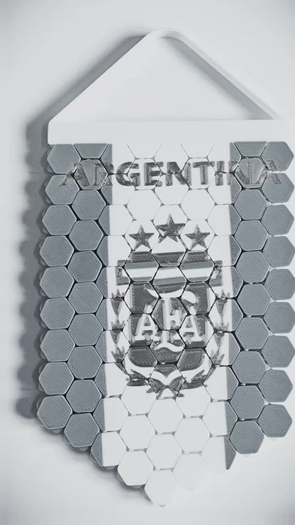 Video detalle de banderines 3D Totesti