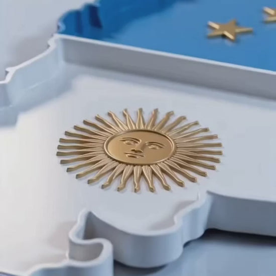 Video bandeja Argentina modular sol y tres estrellas Totesti